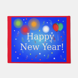 Happy New Year Door Mat