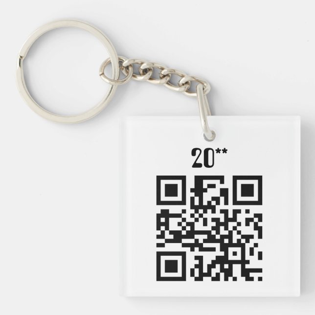 Happy New Year - English Keychain (Front)