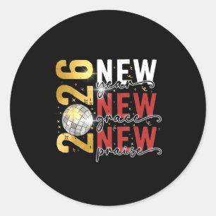 Happy New Year Eve 2026 New Year Party Hello 2026 Classic Round Sticker