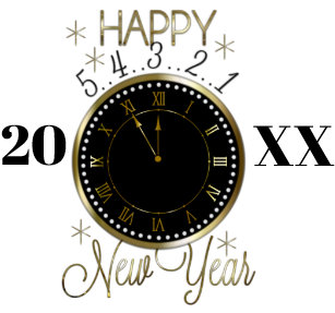 Happy New Year Eve party add date sticker