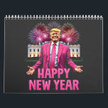 Happy New Year Eve Trump Resolution 2025 Calendar<br><div class="desc">trump vance,  donald trump,  election 2024,  christmas sweater,  ugly new year eve trump,  santa claus,  republican,  vote,  president</div>