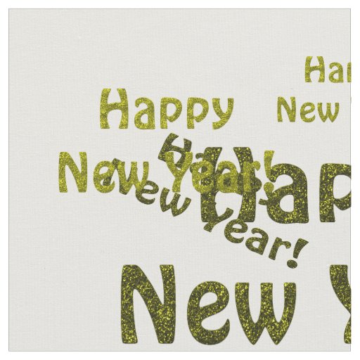 happy new year fabric | Zazzle