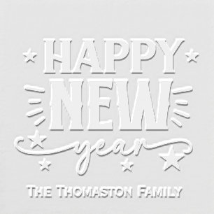 Happy New Year Family / Company Name Embosser