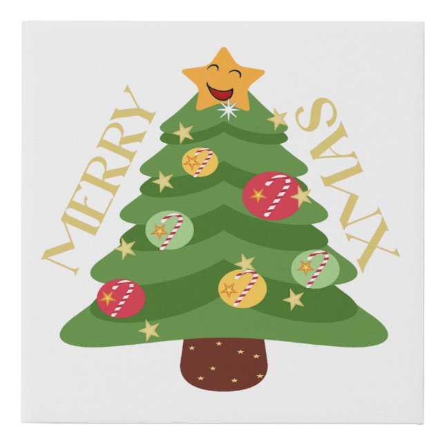 Happy New Year Faux Canvas Print 2024 (Front)