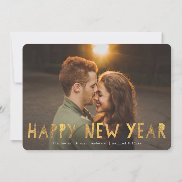 Happy New Year Faux Foil | New Year Holiday