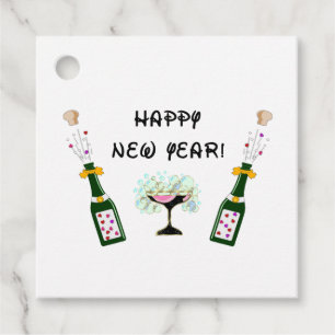 Happy New Year Favor Tags