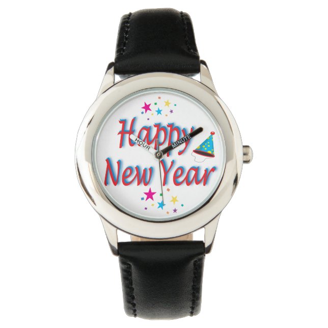 Happy New Year Festive Party colorful Epic  Watch (Front)