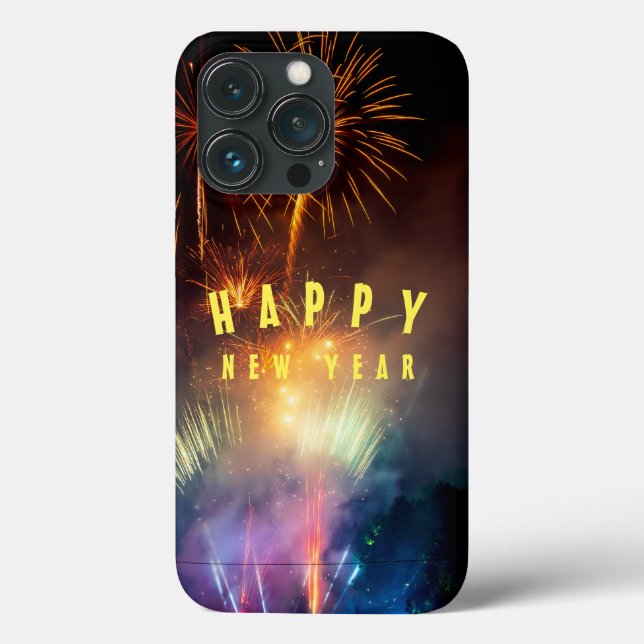 Happy new year firework iphone case (Back)