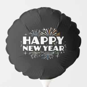 Happy New Year Fireworks Funny New Years Eve NYE E Balloon