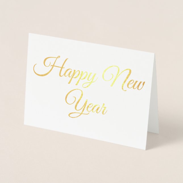 Happy New Year Foil Card (Front)