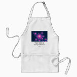 Happy New Year Fractal Adult Apron