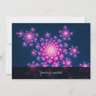 Happy New Year Fractal Invitation