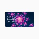 Happy New Year Fractal Label