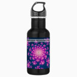 Happy New Year Fractal Stainless Steel Water Bottle