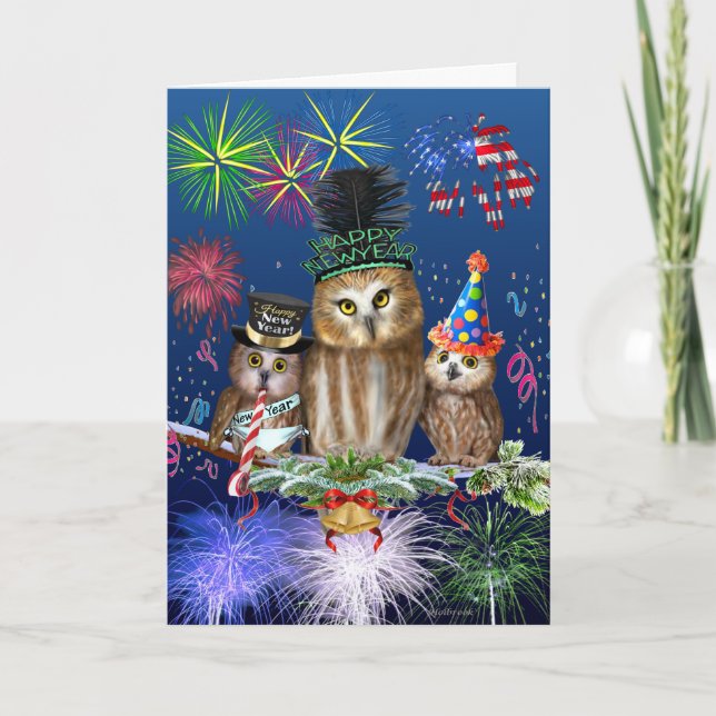 HAPPY NEW YEAR FROM ALL OF US! HOLIDAY CARD (Front)