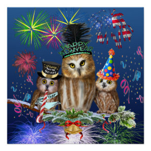 HAPPY NEW YEAR FROM ALL OF US! POSTER