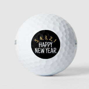 Happy New Year Funny Golf Balls