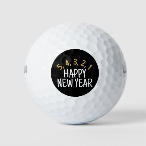 Happy New Year Funny Golf Balls