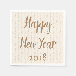 Happy New Year Gala Paper Napkins