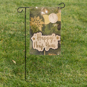 HAPPY NEW YEAR GARDEN FLAG