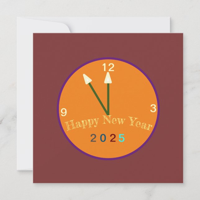 Happy New Year gift card 2025 (Front)