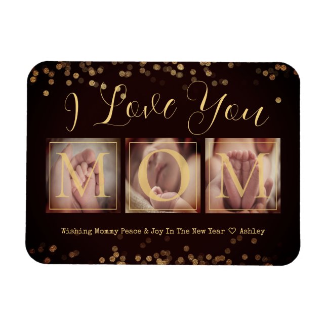 Happy New Year Gift for Mom Magnet (Horizontal)