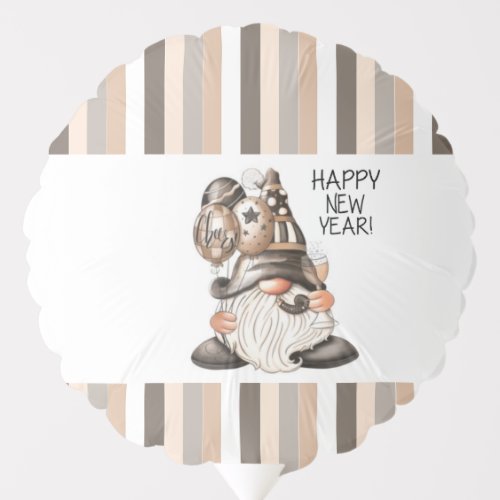 Happy New Year Gnome Party Balloon