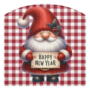 Happy New Year Gnome Sign