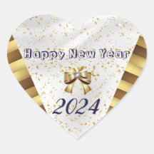 Happy new year gold stylish Sticker