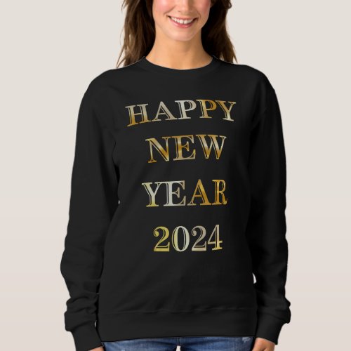 Happy New Year Gold Sweatshirt