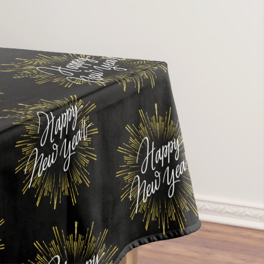 happy new year tablecloth