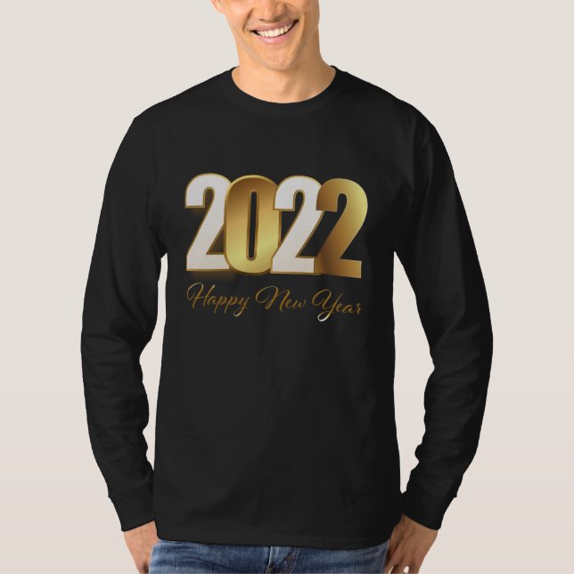 Happy new year- golden T-Shirt (Front)
