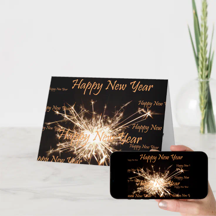 Happy New Year Greeting Card | Zazzle