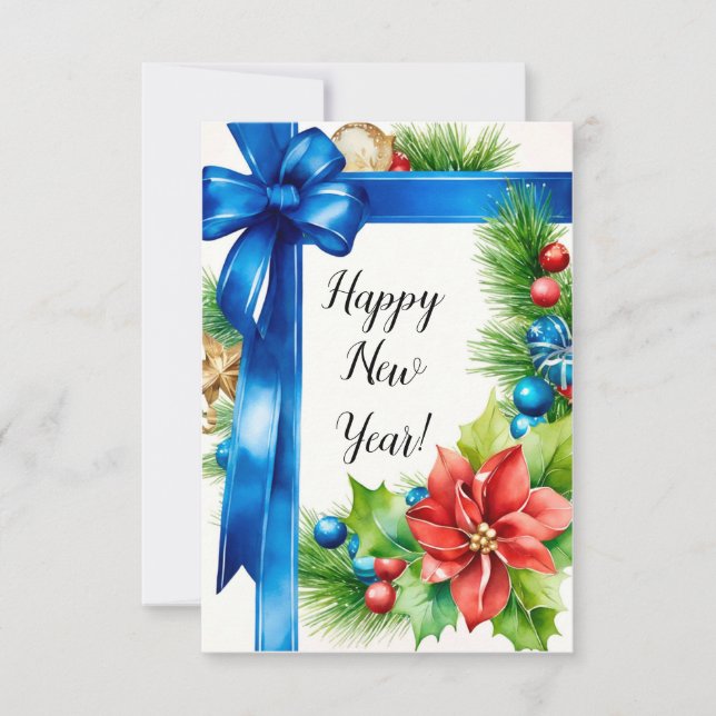 Happy New Year Greeting Card (Front)