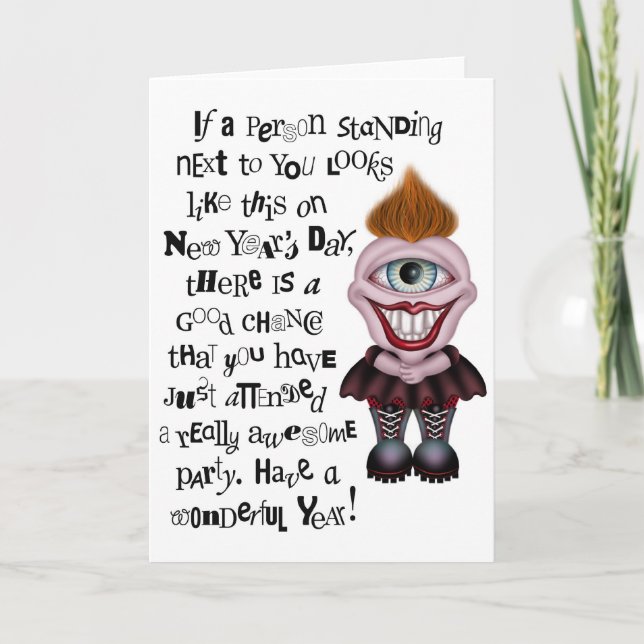 Happy New Year - Greeting Card (Front)