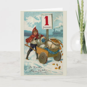 "Happy New Year" Greeting Card