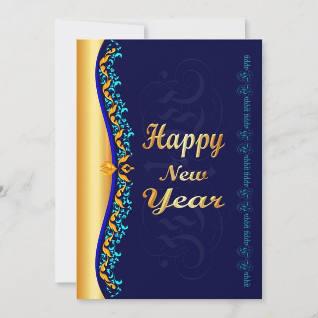 Happy New Year Greeting Card (Front)