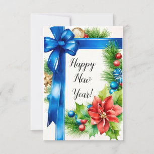 Happy New Year Greeting Card