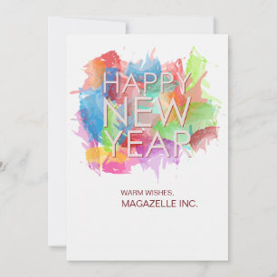 Happy New Year Greeting Card