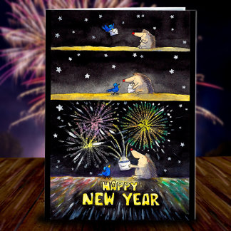 Happy New Year greeting card by Nicole Janes