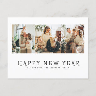 HAPPY NEW YEAR GREETING HOLIDAY POSTCARD