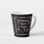 Happy New Year Greetings Small Latte Mug at Zazzle