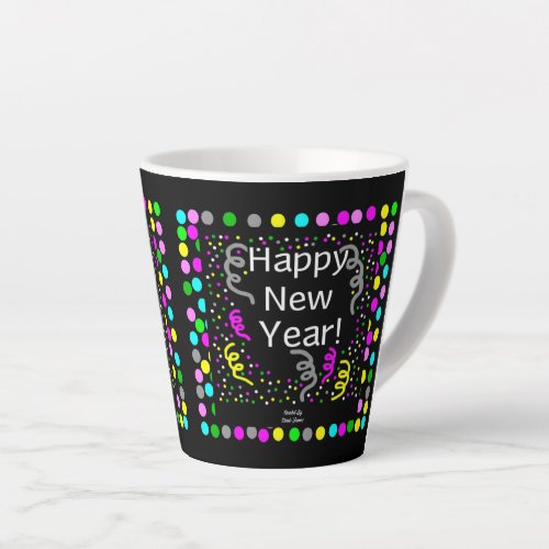 Happy New Year Greetings Small Latte Mug