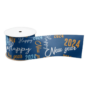 Happy New Year Grosgrain Ribbon