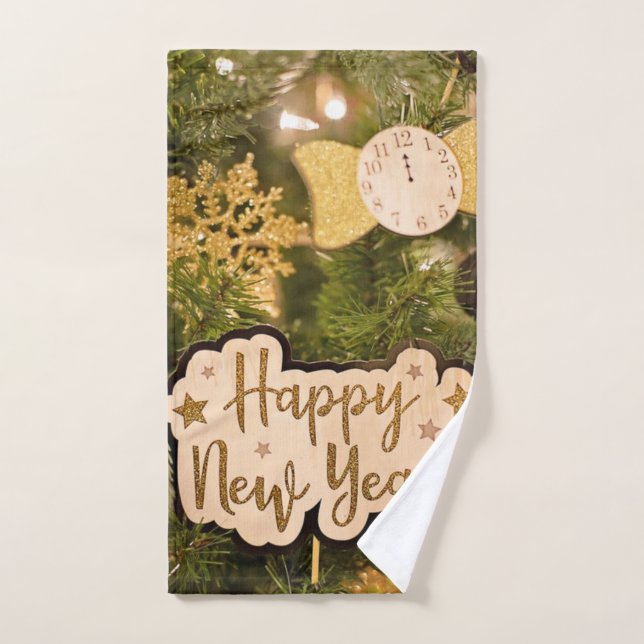 HAPPY NEW YEAR  HAND TOWEL  (Hand Towel)