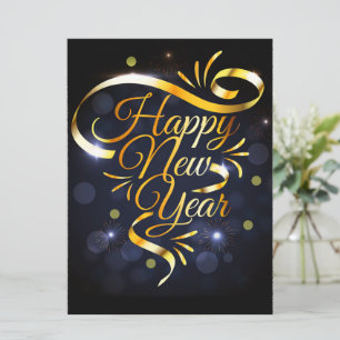 Happy New Year Holiday Card