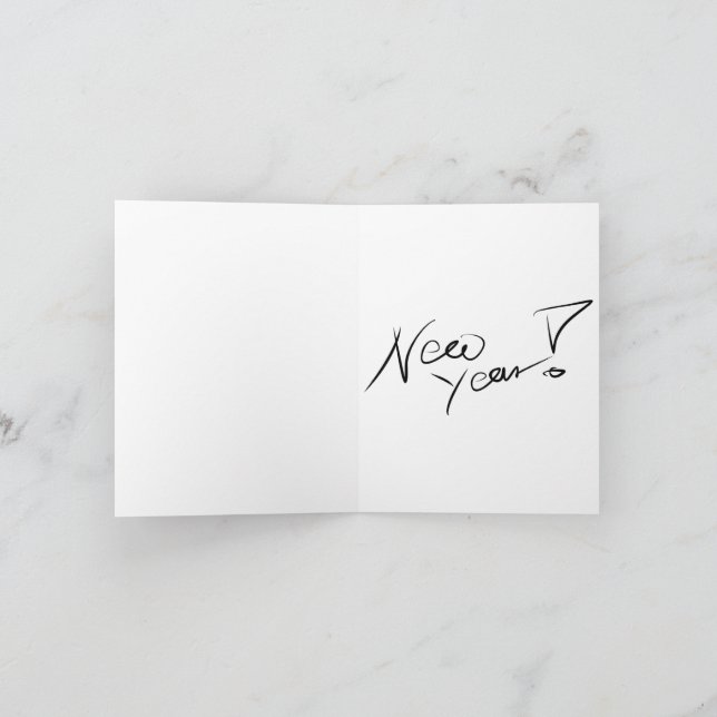 Happy New Year  Holiday Card (Inside)