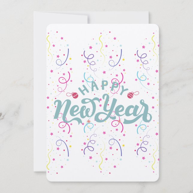 Happy new year holiday card (Front)