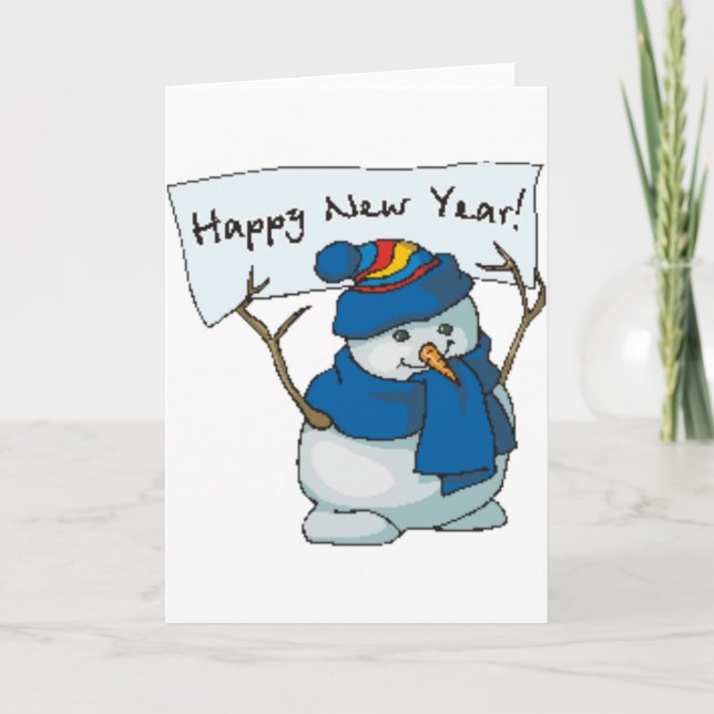 Happy New Year Holiday Card (Front)