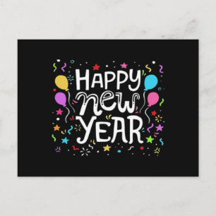 Happy New Year Holiday Fireworks Celebration Gift  Postcard